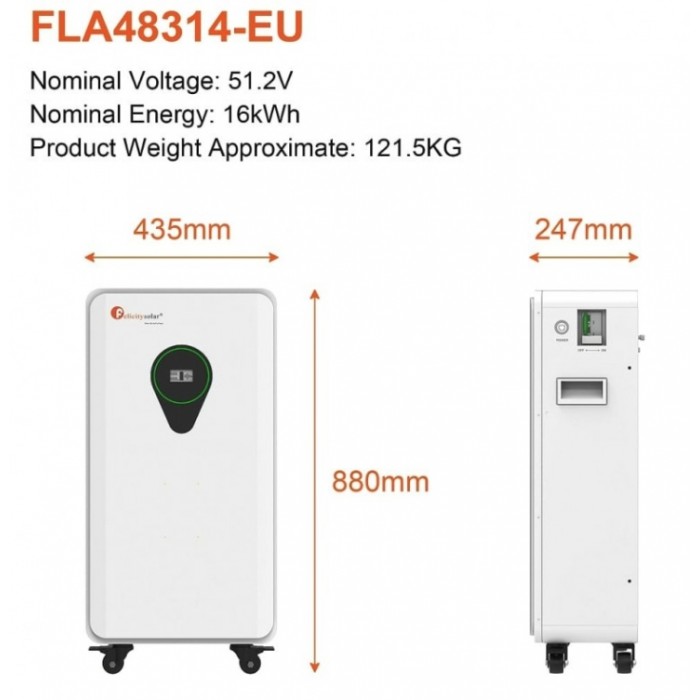 Аккумулятор ﻿LiFePO4 FelicityESS FLA48314-EU 48V 314Ah 16 kW