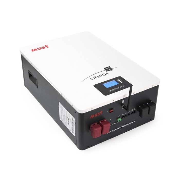 Акумулятор літієвий Must LP16-48200 LiFePO4 51.2V 200AH 10.24 kW Акумулятор літієвий Must LP16-48200 LiFePO4 51.2V 200AH 10.24 kW