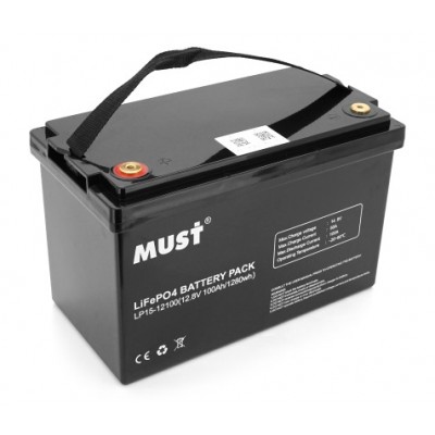 Аккумулятор ﻿литиевый Must LP15-12100 LiFePO4 12.8V 100AH