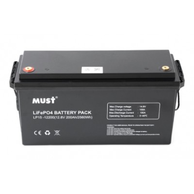 Аккумулятор ﻿литиевый Must LP15-12200 LiFePO4 12.8V 200AH