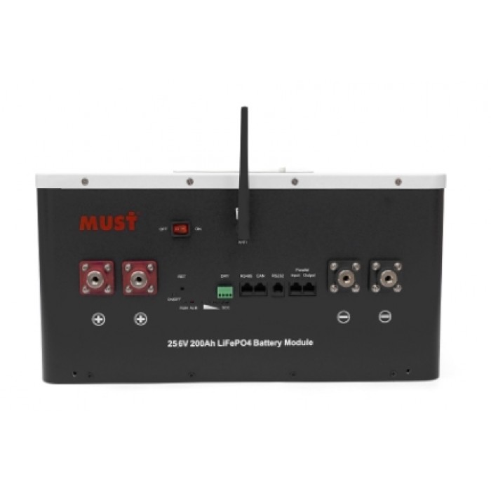 Акумулятор літієвий Must LP16-24200 LiFePO4 25.6V 200AH 5.12 kW Акумулятор літієвий Must LP16-24200 LiFePO4 25.6V 200AH 5.12 kW