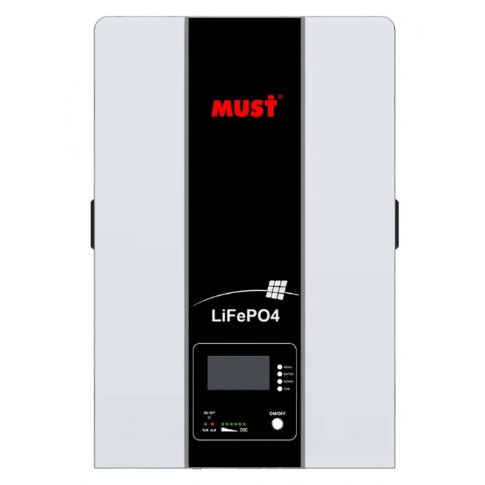 Аккумулятор литиевый Must LP16-48200 LiFePO4 51.2V 200AH 10.24 kW Аккумулятор литиевый Must LP16-48200 LiFePO4 51.2V 200AH 10.24 kW