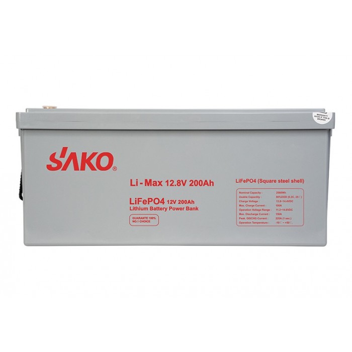 Аккумулятор ﻿SAKO Li-Max LiFePO4 12.8V 200AH