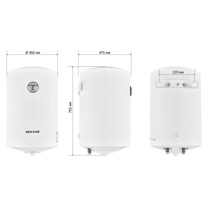 Електричний водонагрівач MIXXUS EWH-07080 ROUND WET (WH0602) Електричний водонагрівач MIXXUS EWH-07080 ROUND WET (WH0602)