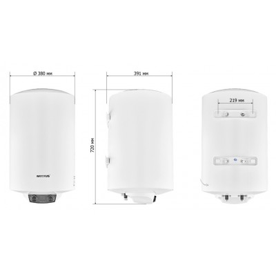 Электрический водонагреватель MIXXUS EWH-08050 ROUND DRY (WH0608)