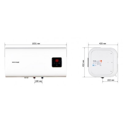 Горизонтальный водонагреватель MIXXUS EWH-14100 CUBE WET(H) (WH0616)