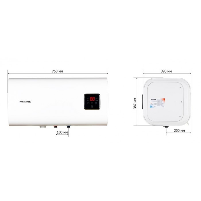 Горизонтальний водонагрівач MIXXUS EWH-14050 CUBE WET(H) (WH0614) Горизонтальний водонагрівач MIXXUS EWH-14050 CUBE WET(H) (WH0614)