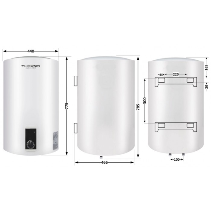Водонагреватель Thermo Alliance D80V20J3DK 80 л сухой ТЭН