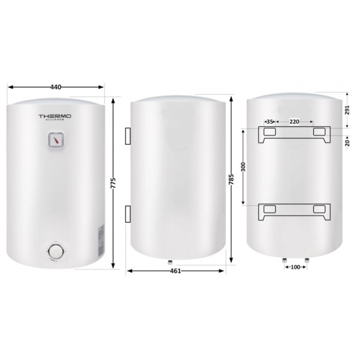 Водонагреватель Thermo Alliance D80VH15Q3 80 л 1,5 кВт