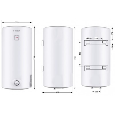 Водонагреватель Thermo Alliance SLIM D50V15Q1 50 л 1,5 кВт