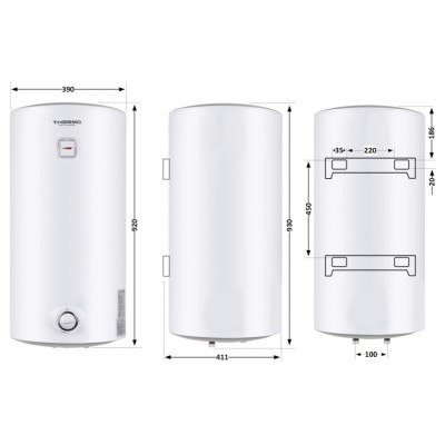 Водонагреватель Thermo Alliance SLIM D80V15Q2 80 л 1,5 кВт