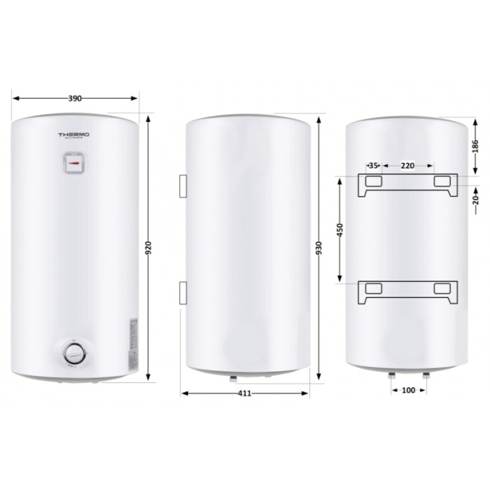 Водонагрівач Thermo Alliance SLIM D80V15Q2 80 л 1,5 кВт