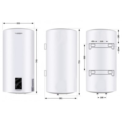 Водонагреватель Thermo Alliance SLIM D50V20JD1K 50 л сухой ТЭН
