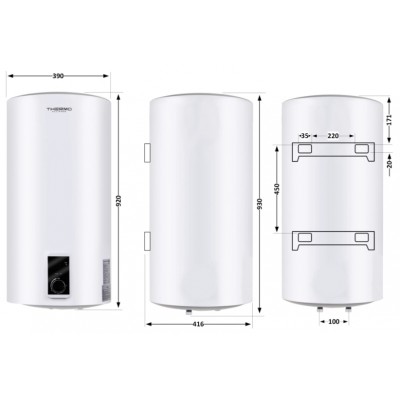 Водонагреватель Thermo Alliance SLIM D80V20JD2K 80 л сухой ТЭН