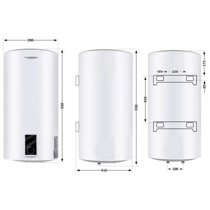 Водонагрівач Thermo Alliance SLIM D80V20JD2K 80 л сухий ТЕН Водонагрівач Thermo Alliance SLIM D80V20JD2K 80 л сухий ТЕН