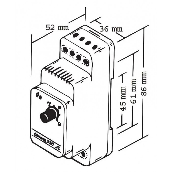 Терморегулятор DEVIreg 330 (140F1072) Терморегулятор DEVIreg 330 (140F1072)