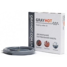 Двухжильный нагревательный кабель GrayHot 15 6 м/92 Вт