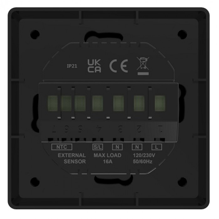 Терморегулятор теплого пола In-Therm PT 029 Black Matte