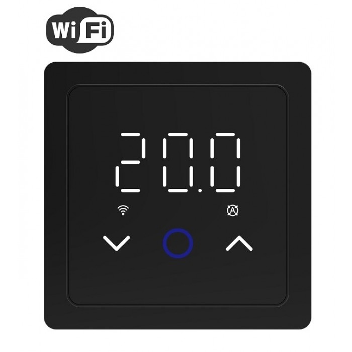 Терморегулятор теплої підлоги In-Therm PWT 029 Wi-Fi Black