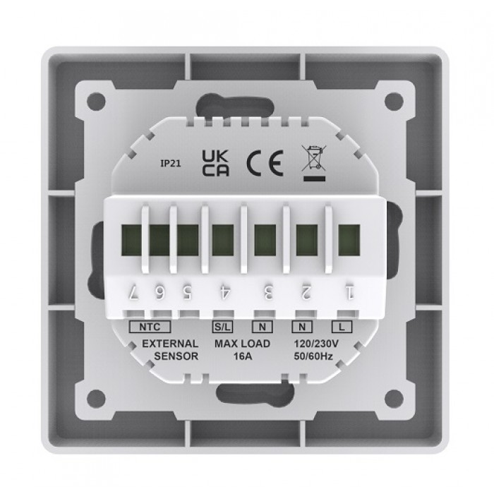 Терморегулятор теплого пола In-Therm PWT 029 Wi-Fi White Терморегулятор теплого пола In-Therm PWT 029 Wi-Fi White