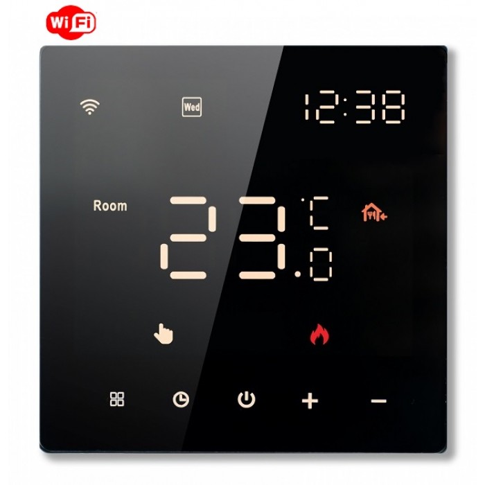 Терморегулятор теплого пола In-Therm PWT 081 Wi-Fi Black