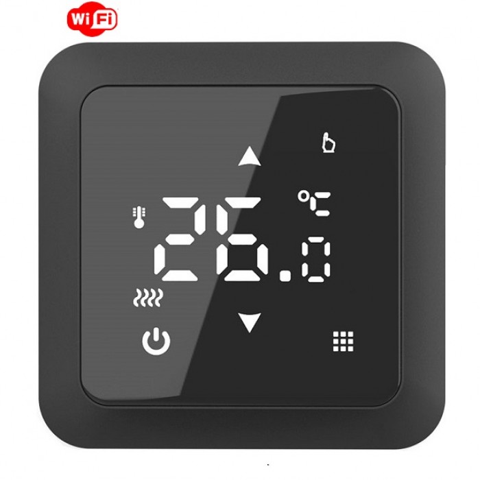 Терморегулятор теплого пола In-Therm PWT 517 Wi-Fi Black Matte