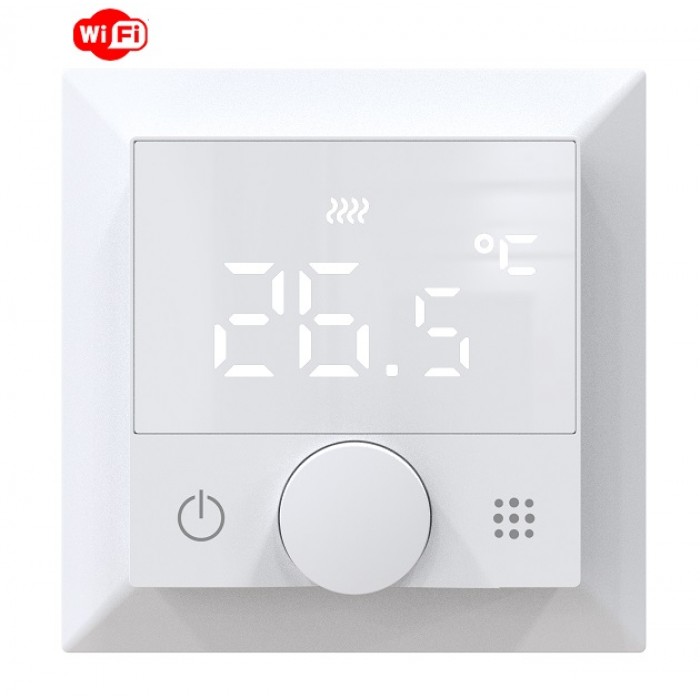 Терморегулятор теплої підлоги In-Therm PWT 510 Wi-Fi White Matte