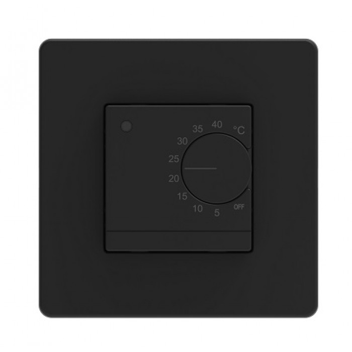 Терморегулятор теплої підлоги In-Therm RTC 19 SL Black Matte
