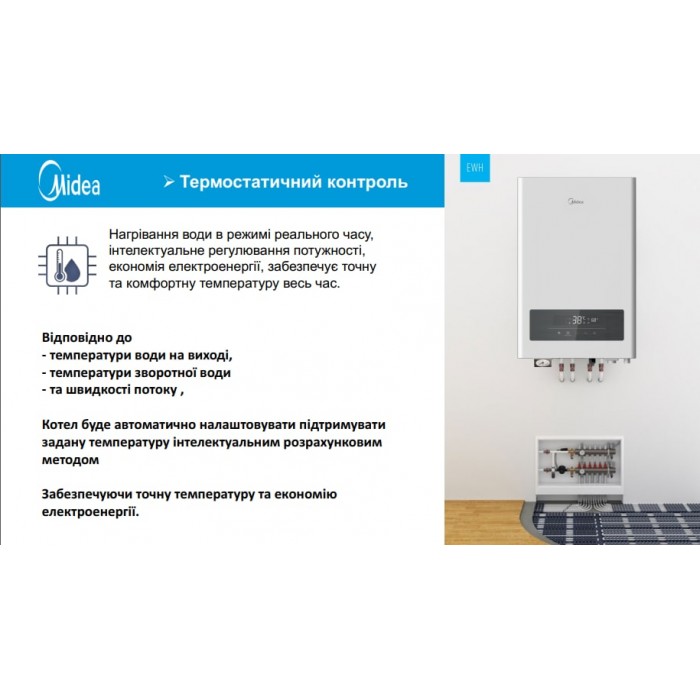 ﻿Електричний котел MIDEA SMART DSFB 5 кВт