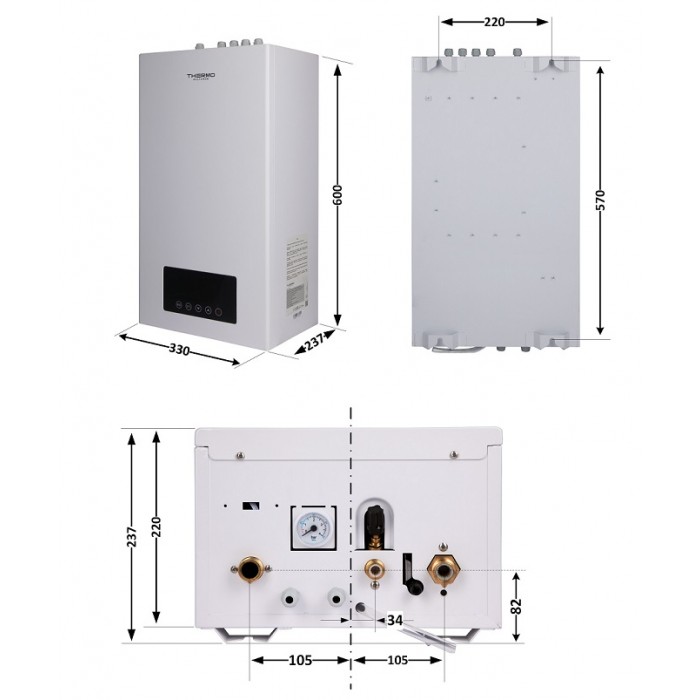 ﻿Электрический котел Thermo Alliance TA149DCN4 4 кВт 220/380В