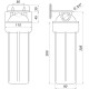 Фільтр-колба для гарячої води Bio+ Systems HT-10 3/4″