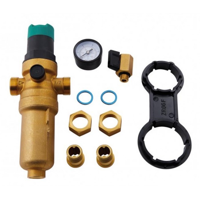 Фильтр самопромывной с редуктором для горячей воды Thermo Alliance Forte 1/2" SF128W15H Фильтр самопромывной с редуктором для горячей воды Thermo Alliance Forte 1/2" SF128W15H