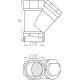 Фільтр грубої очистки косий SELBA 1 1/2″ SL1512