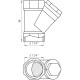 Фільтр грубої очистки косий SELBA 1 1/4″ SL1512