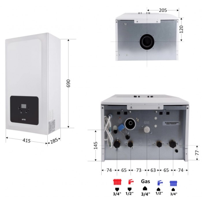 Газовый конденсационный котел AIRFEL Optimum Premix 23 кВт Газовый конденсационный котел AIRFEL Optimum Premix 23 кВт