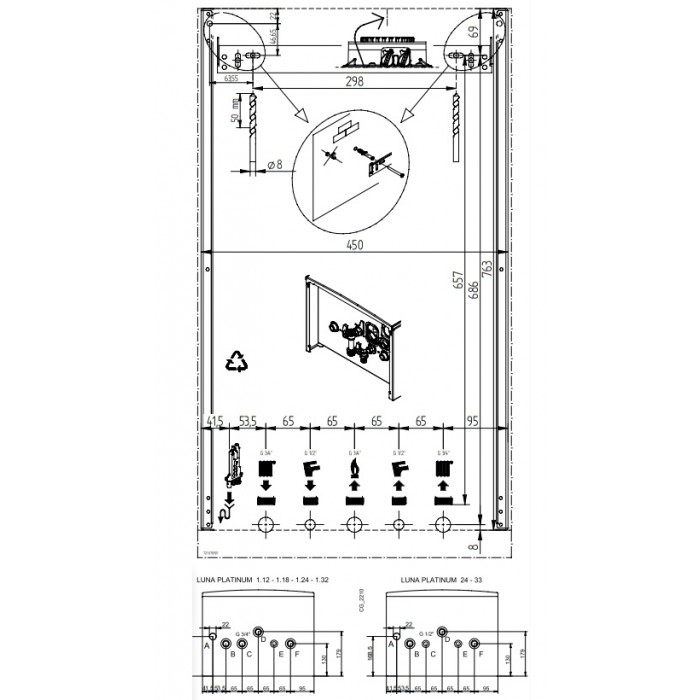 Газовый конденсационный котел BAXI LUNA PLATINUM+ 24 GA