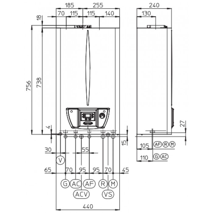Газовий котел IMMERGAS Eolo Star 24 4 E + труба Газовий котел IMMERGAS Eolo Star 24 4 E + труба