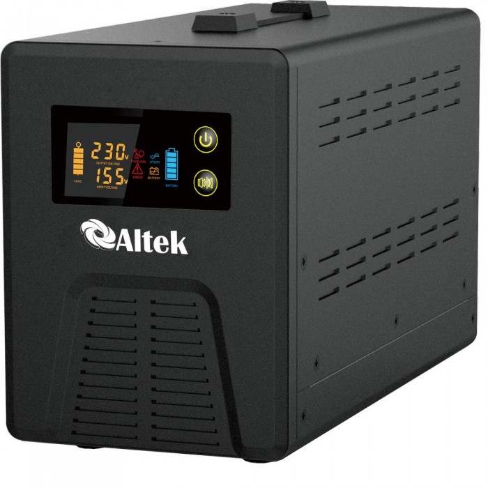 Инвертор с чистой синусоидой ALTEK ASU12 1200VA/800W 12V