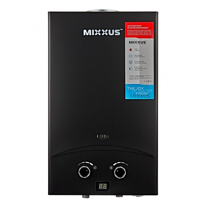 Газова колонка Mixxus GWH-0210 BASIC BLACK Газова колонка Mixxus GWH-0210 BASIC BLACK