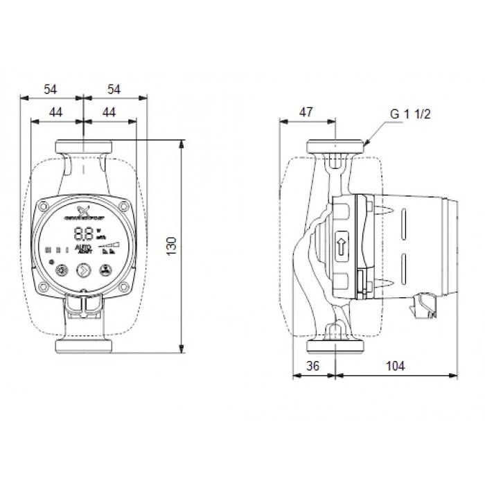 Циркуляционный насос Grundfos ALPHA2 25-80 130 Циркуляционный насос Grundfos ALPHA2 25-80 130