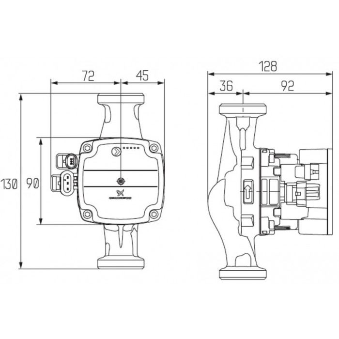 Циркуляционный насос Grundfos UPM3 HYBRID 25-70 130