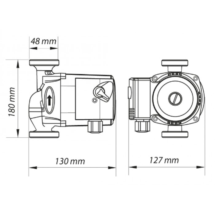 Циркуляційний насос KOER KP.GRS-25/4-130 (KP0250) Циркуляційний насос KOER KP.GRS-25/4-130 (KP0250)