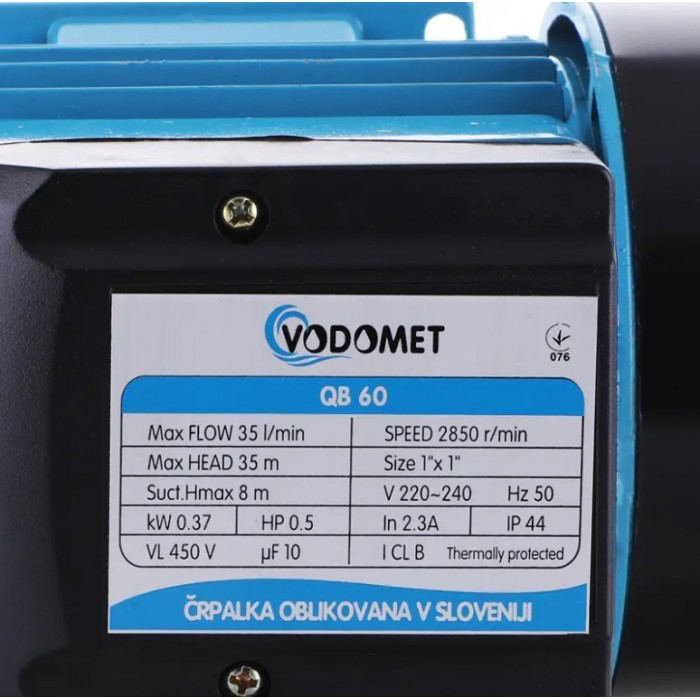 Насос поверхностный вихревой Vodomet QB60 (VO0021) Насос поверхностный вихревой Vodomet QB60 (VO0021)