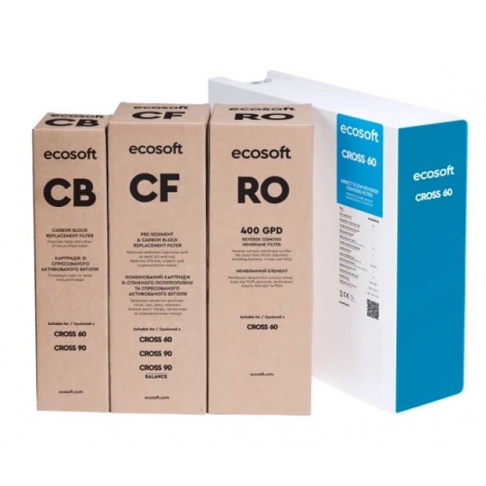 Система зворотного осмосу Ecosoft CROSS60 (MO3400PECO) Система зворотного осмосу Ecosoft CROSS60 (MO3400PECO)