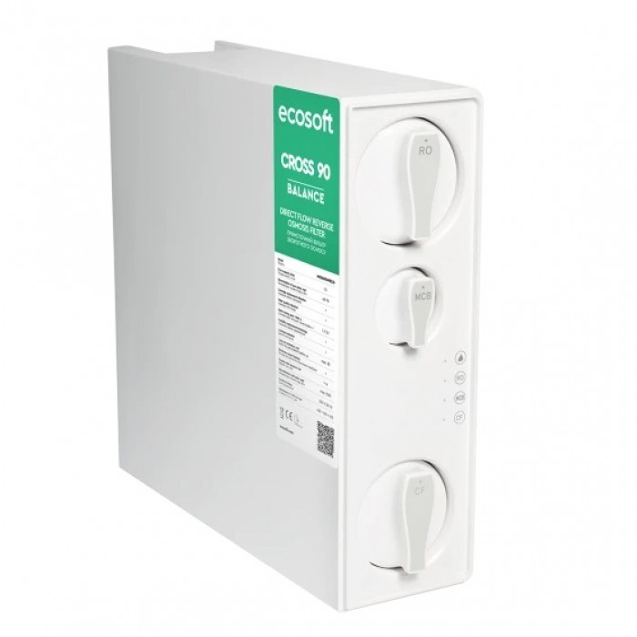 Система зворотного осмосу з мінералізатором Ecosoft CROSS90 Balance (MO3600MPECO) Система зворотного осмосу з мінералізатором Ecosoft CROSS90 Balance (MO3600MPECO)