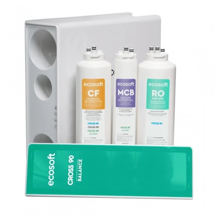 Система зворотного осмосу з мінералізатором Ecosoft CROSS90 Balance (MO3600MPECO) Система зворотного осмосу з мінералізатором Ecosoft CROSS90 Balance (MO3600MPECO)