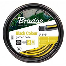 Шланг для поливу армований Bradas BLACK COLOUR 1/2" - 20м чорний WBC1/220