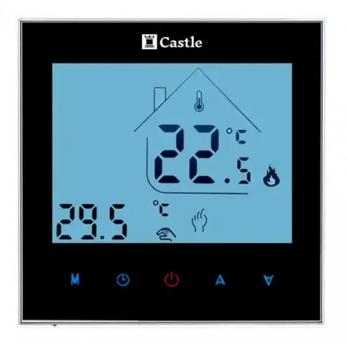Терморегулятор сенсорний Castle AC605H Black