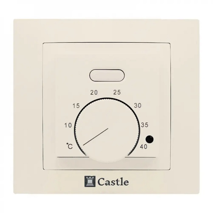 Терморегулятор механический Castle AC308H Ivory
