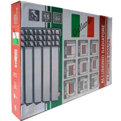 Радиатор алюминиевый GALLARDO ALPOWER 500/96